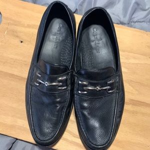 Cole Haan Nike air mens black leather loafers size 10.5